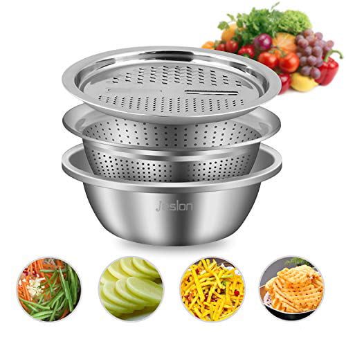 Details about   Kitchen Grater Bowl Durable Vegetable Colander for Woman Family